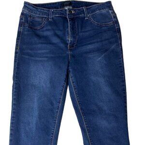 Curve Appeal Women’s Jeans Size 14x32 Plus Slim Leg Stretch Denim Blue